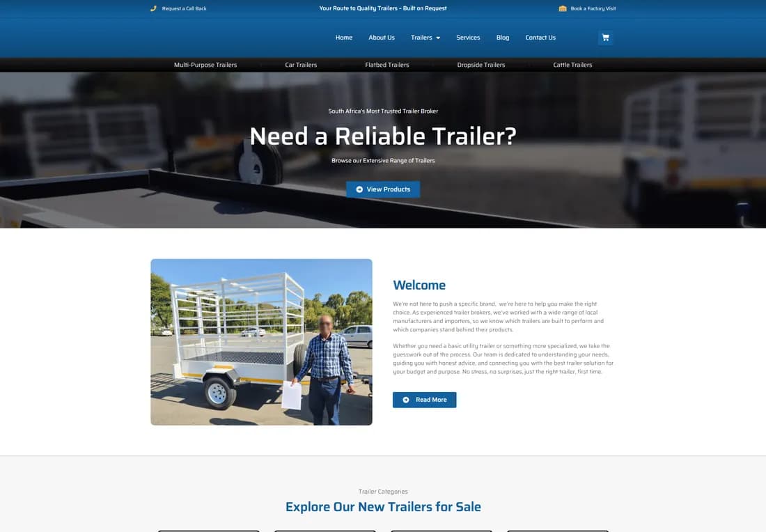 Trailer dealership