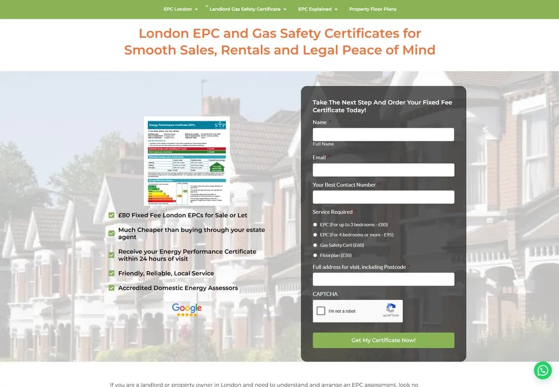 Energy performance certificates